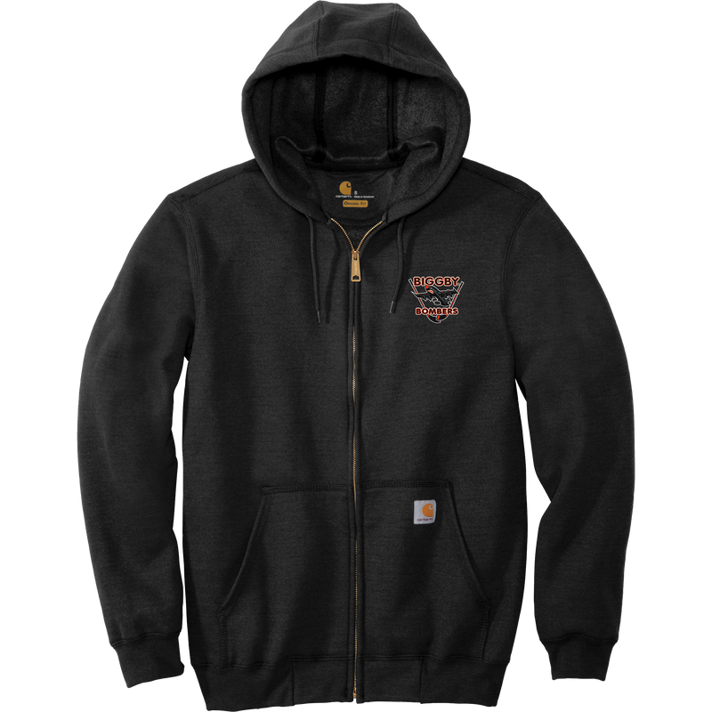 Biggby Bombers Carhartt Midweight Hooded Zip-Front Sweatshirt