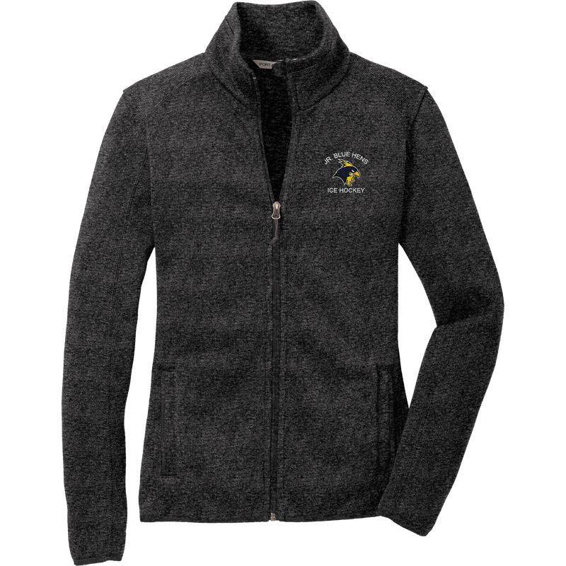 Delaware Jr. Blue Hens Ladies Sweater Fleece Jacket
