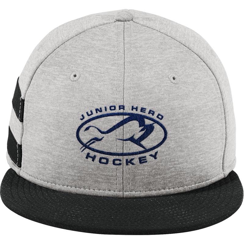 Jr. Herd New Era Shadow Heather Striped Flat Bill Snapback Cap
