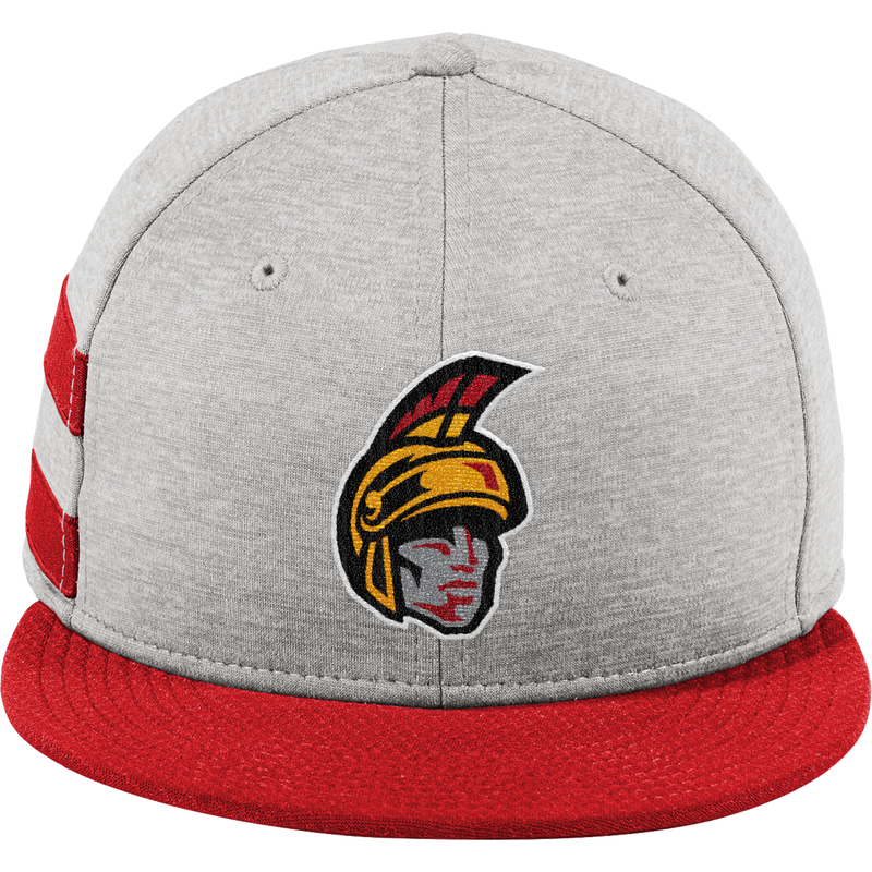 Seacoast Spartans (SPA) New Era Shadow Heather Striped Flat Bill Snapback Cap