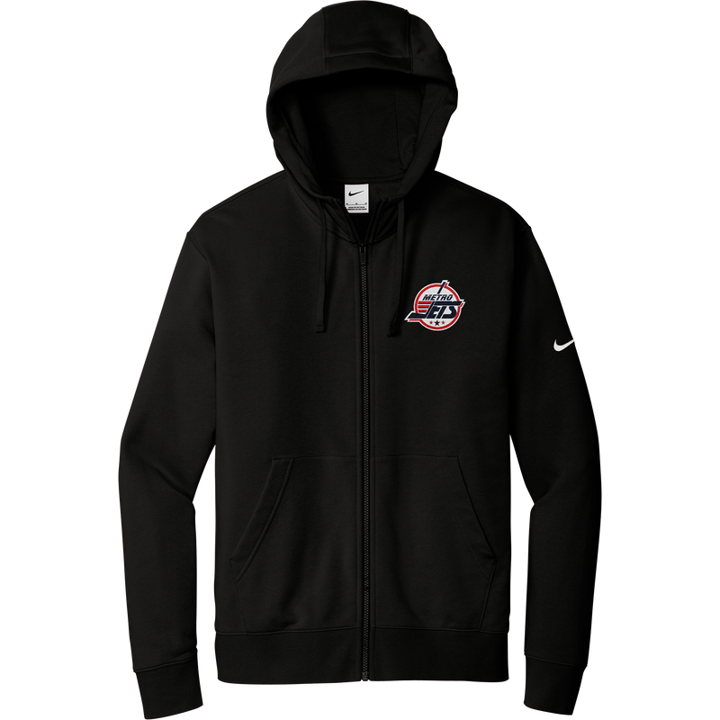 Metro Jets Nike Club Fleece Sleeve Swoosh Full-Zip Hoodie