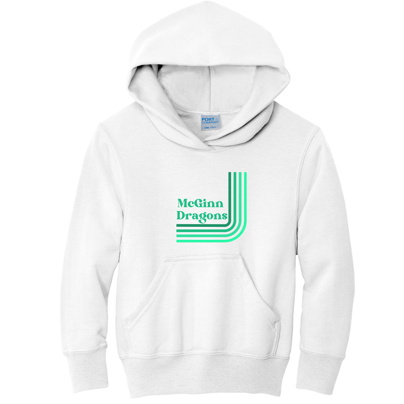 McGinn Elementary Youth 'Vintage' Core Fleece Pullover Hooded Sweatshirt