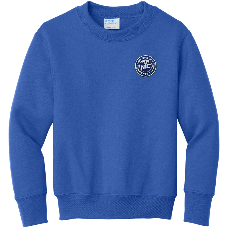 NYC Hockey Club Youth Core Fleece Crewneck Sweatshirt