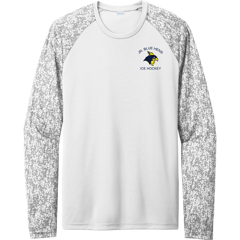 Delaware Jr. Blue Hens Long Sleeve Digi Camo Tee
