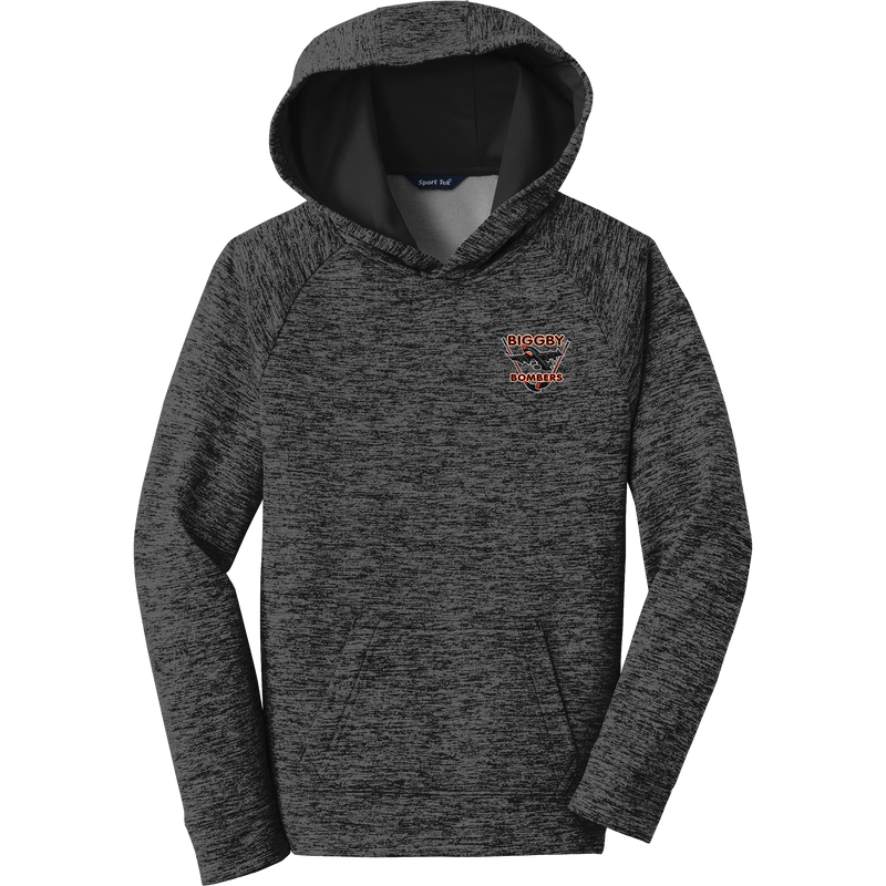 Biggby Bombers Youth PosiCharge Electric Heather Fleece Hooded Pullover